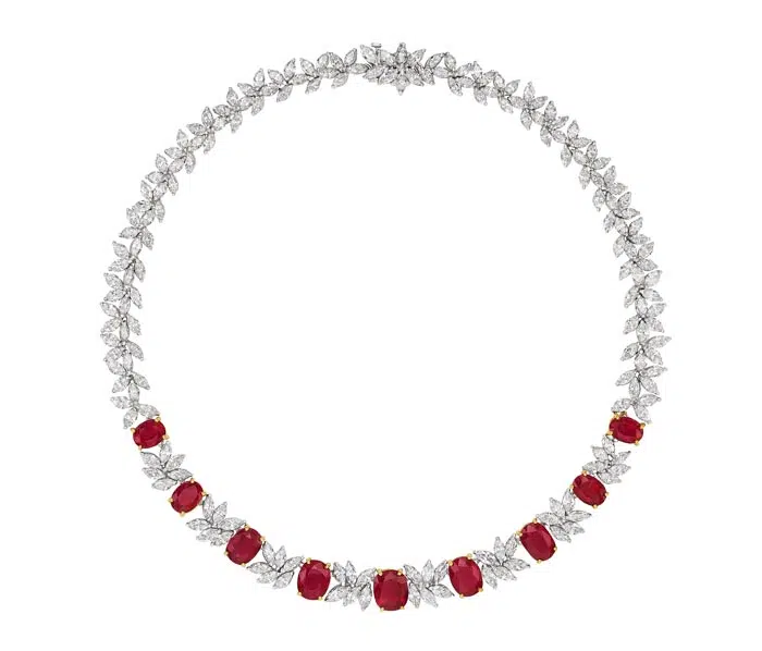 'Scarlet Radiance' Ruby Necklace
