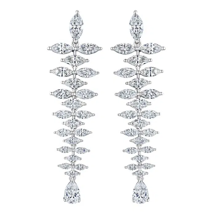 
'Sovereign Constellation' 18K White Gold Diamond Earrings