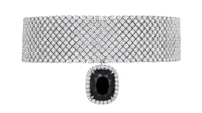 'Sovereign Luminescence' 18K White Gold Diamond Pendant, 106.04 CT