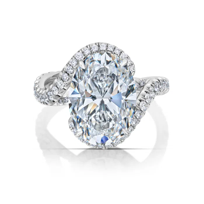 Carat Oval Diamond Bypass Ring by Stephen Silver