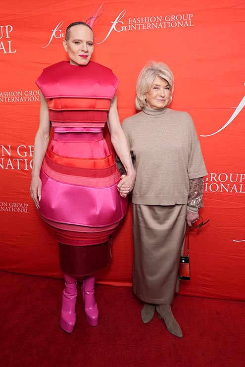 Jordan Roth and Martha Stewart