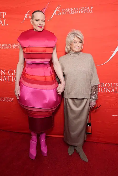 Jordan Roth and Martha Stewart