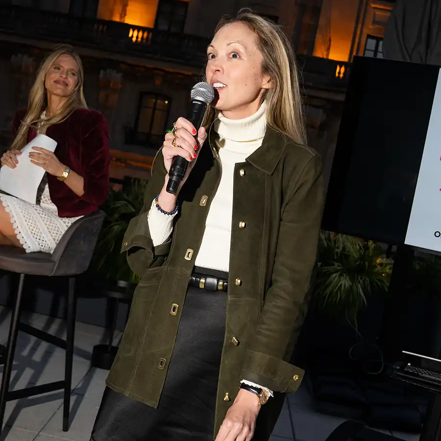 Merin Curotto wears a Frederique Constant Monetta watch at the Observer Sex and the City Anniversary