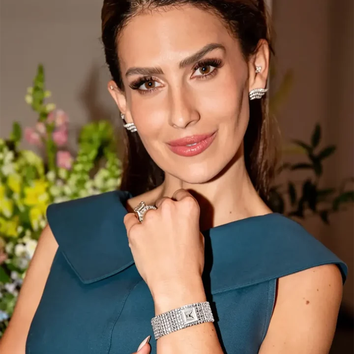 Hilaria Baldwin Shines Wearing Frederique Constant Classics Manchette