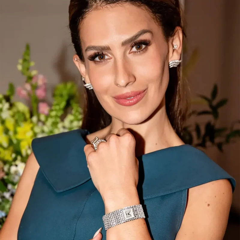 Hilaria Baldwin Shines Wearing Frederique Constant Classics Manchette