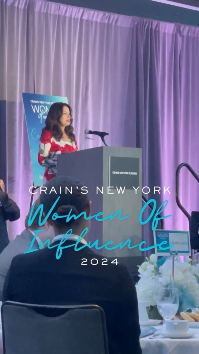 What a treat this week to be in the presence of so many accomplished women, including @officialfrandrescher at the Crain’s New York Women of Influence event.
Thank you to David Bowling for including me in this significant and inspiring occasion!