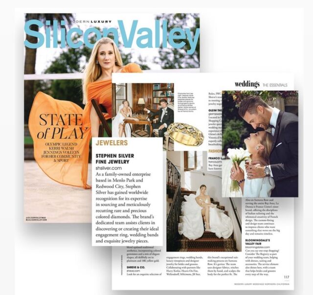 Thank you @siliconvalleymag for this beautiful feature about @stephensilver bridal. This was one of our favorite photo shoots to date with our dream team, content partners @onyskophotography.
#lovewhatyoudo