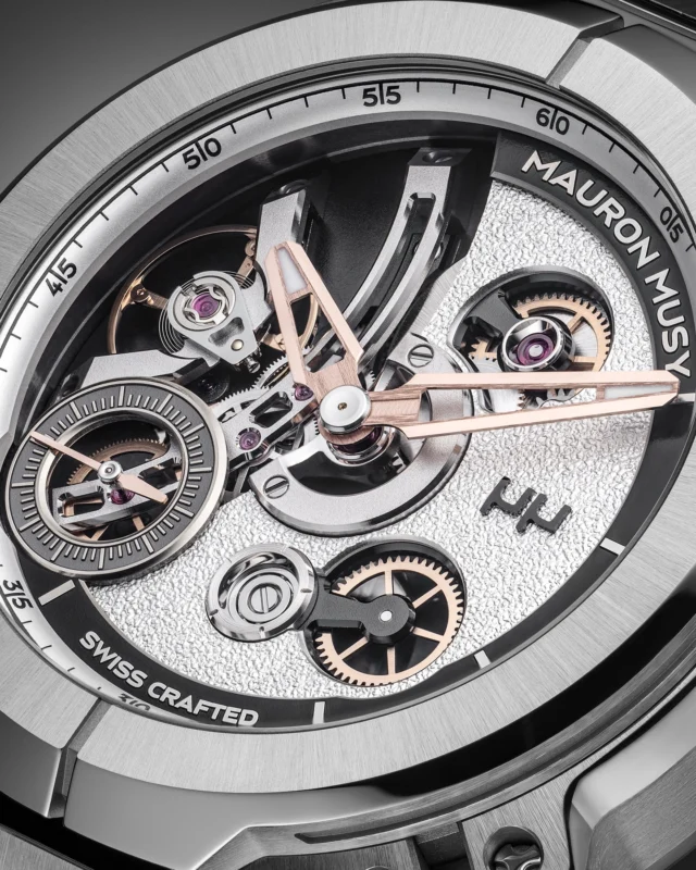 Introducing a new chapter in independent watchmaking.

The MAURON MUSY MU09 NODE° debuts a 41mm Grade 5 titanium series powered by the all-new Calibre MM03 — the brand’s first manufacture movement and first integrated bracelet.

Built on the patented nO-Ring® gasket-free sealing system, delivering 20 ATM water resistance and a 4-day power reserve, NODE° represents a moment of true coherence between engineering, design, and purpose.

A bold evolution. A new point of departure.

For interviews and press inquiries, please contact us.

#watches #mauronmusy #independantwatchmaking #watchesofinstagram